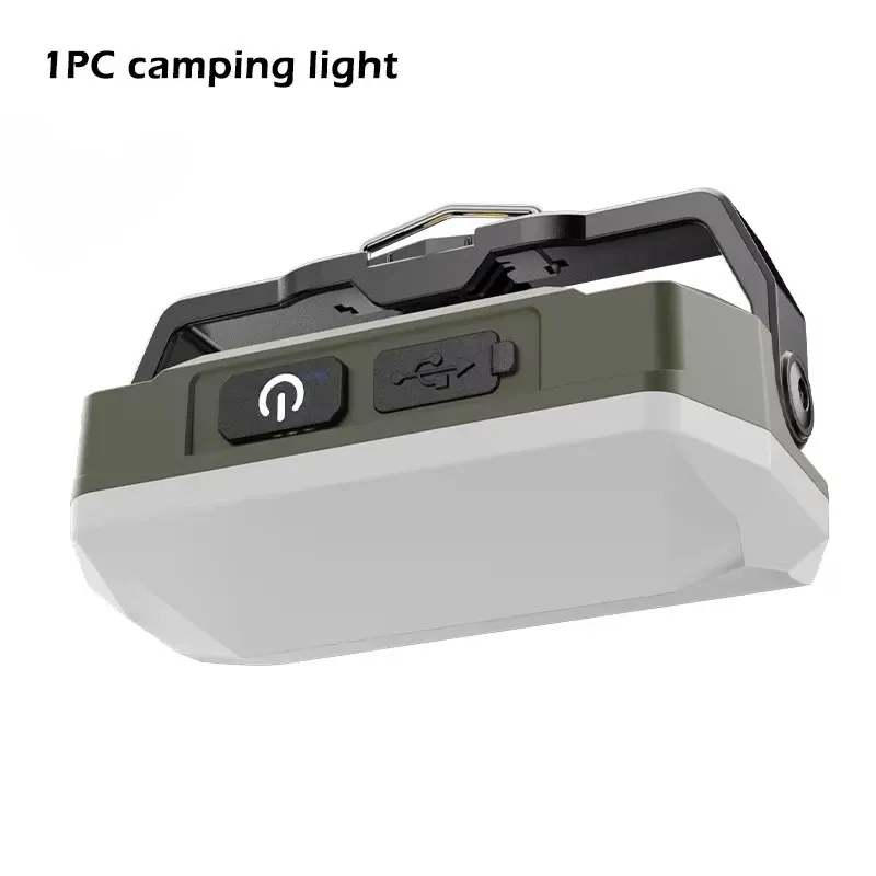 Lampe solaire d'extérieur rechargeable USB-C, portable, avec batterie externe, lampe LED suspendue pour tente, camping, randonnée et pêche 8
