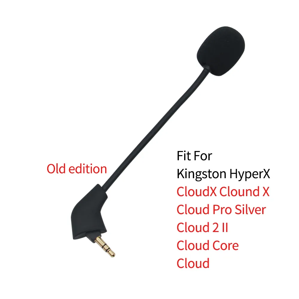 Microphone de remplacement pour casque de jeu, prise 3,5 mm, compatible Kingston HyperX Cloud 2 / II / X / Core / Pro / Silver / Cloudx 8