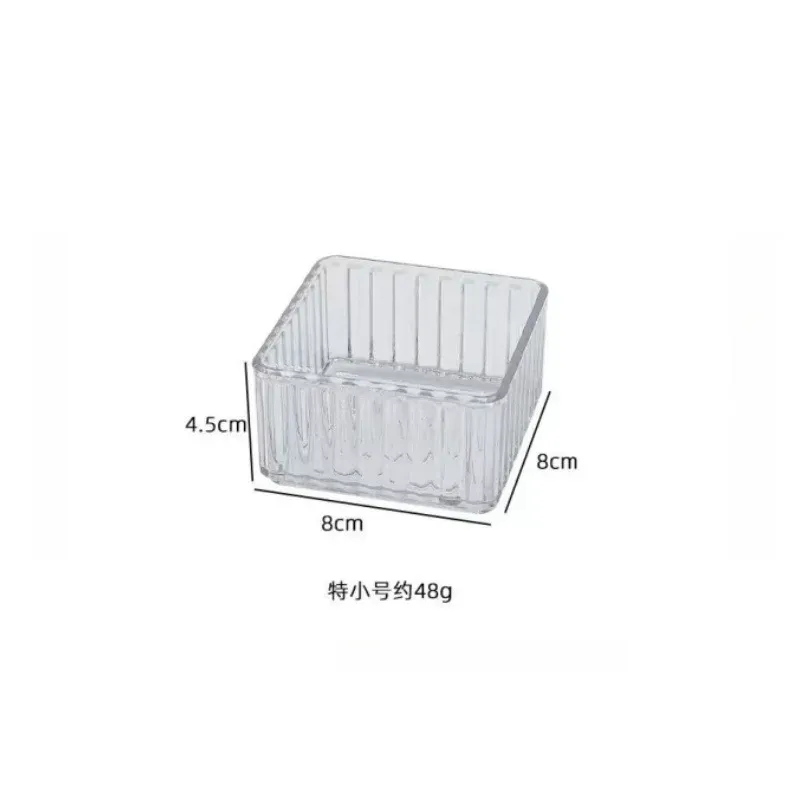 Organisateur de tiroir empilable en acrylique, séparateurs réglables pour cosmétiques, boîte de rangement modulaire pour maquillage 10