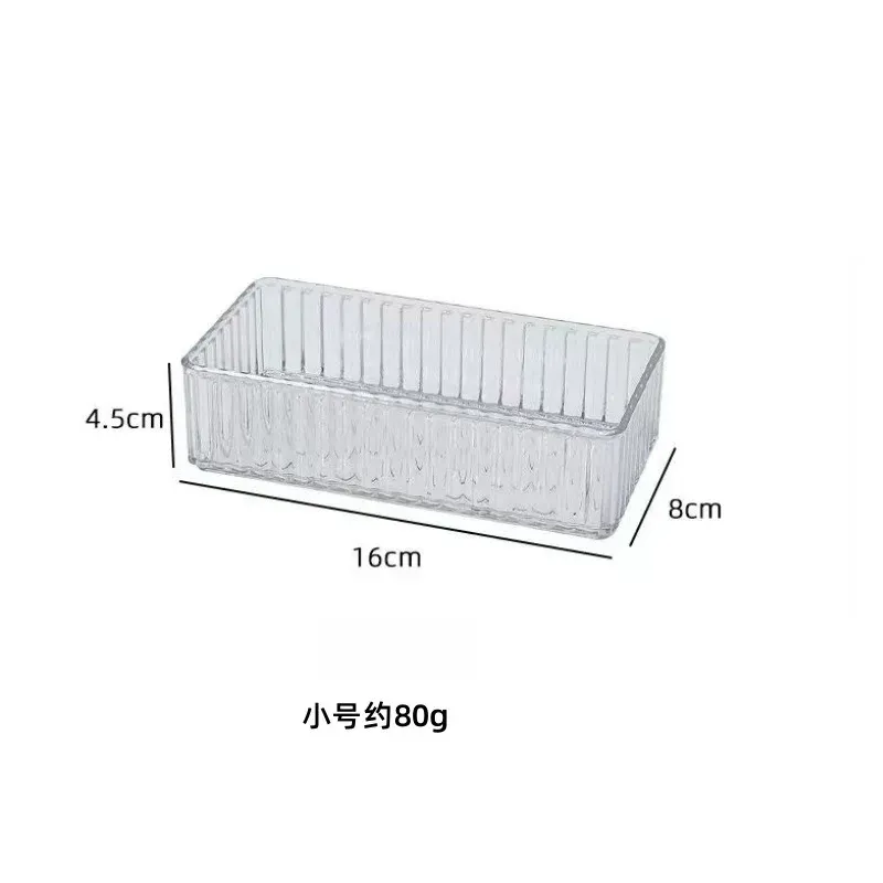 Organisateur de tiroir empilable en acrylique, séparateurs réglables pour cosmétiques, boîte de rangement modulaire pour maquillage 7