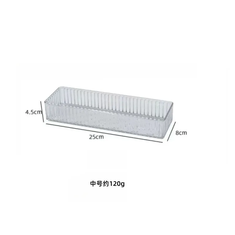 Organisateur de tiroir empilable en acrylique, séparateurs réglables pour cosmétiques, boîte de rangement modulaire pour maquillage 8