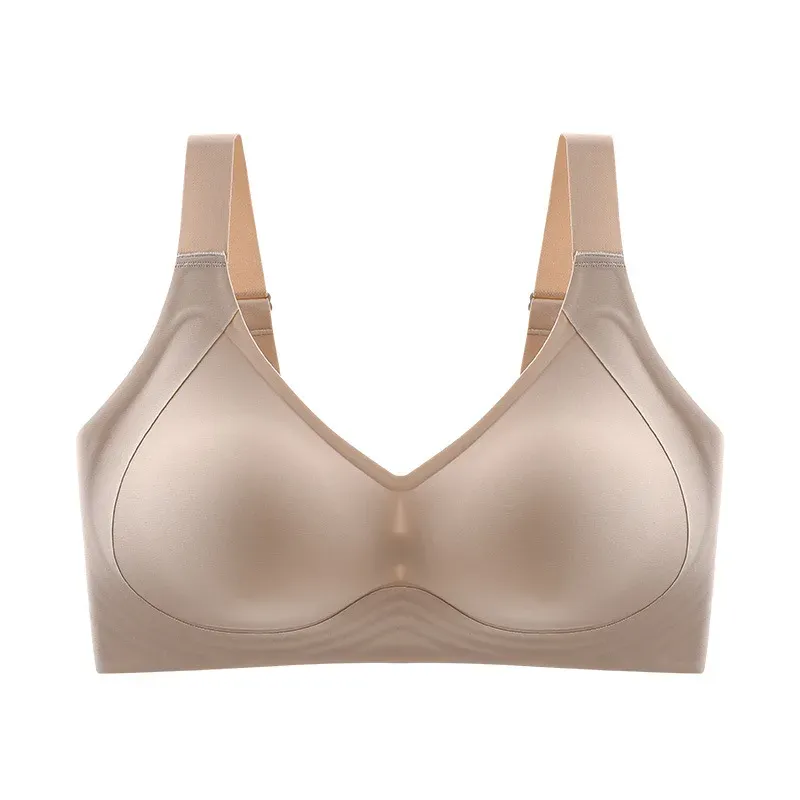Soutien-gorge push-up sans couture pour femme, grande taille, coupe fine sans armatures, bralette sexy, du M au 6XL 8