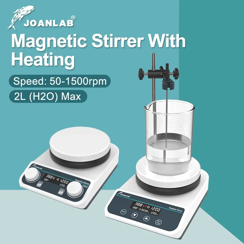 Agitateur magnétique chauffant JOANLAB pour laboratoire, à commande thermostatique et affichage numérique, 110 V à 220 V - Image 1