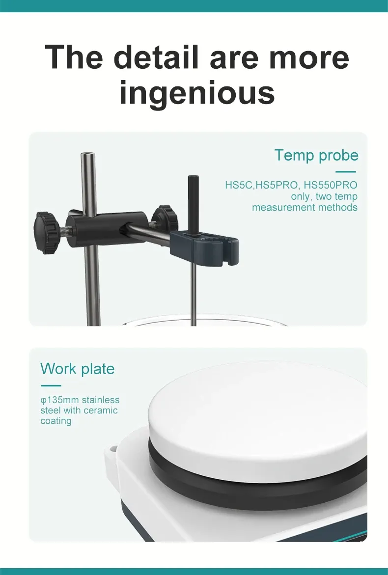 Agitateur JOANLAB, plaque de travail en acier inoxydable