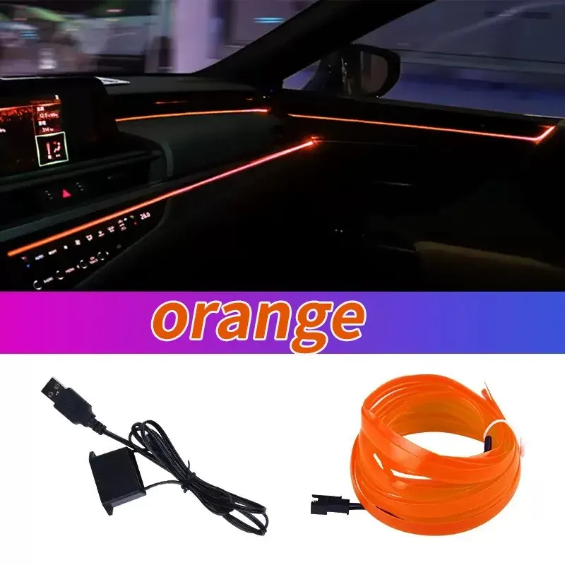 Fil LED flexible pour habitacle automobile