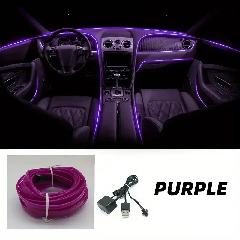Fil LED flexible pour habitacle automobile