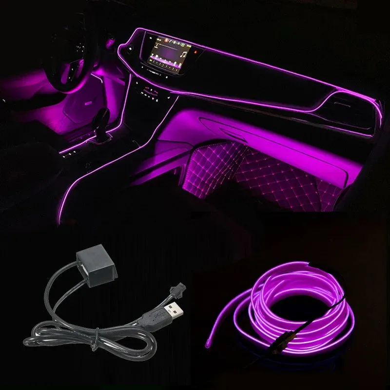 Fil LED flexible pour habitacle automobile
