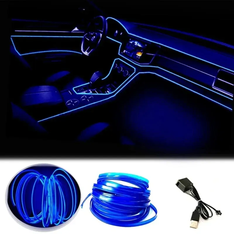 Fil LED flexible pour habitacle automobile