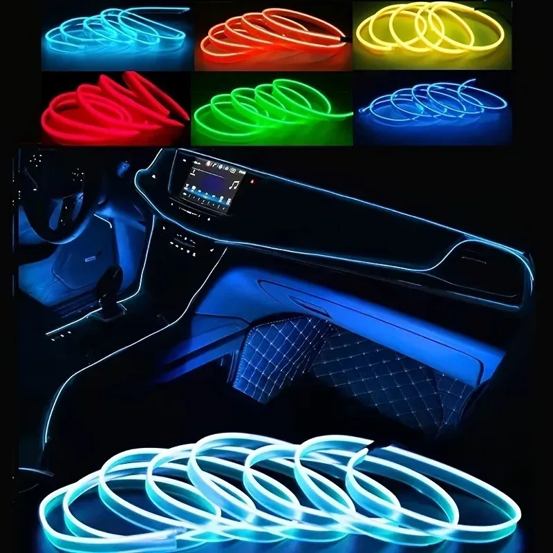 Fil LED flexible pour habitacle automobile