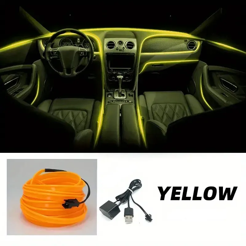 Fil LED flexible pour habitacle automobile