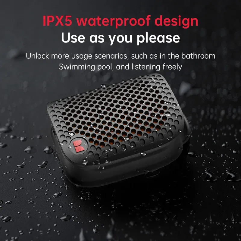 Monster M3 Enceinte Bluetooth V5.4 Mini Portable Magnétique à Clip, Sans Fil, avec Basses Renforcées pour Usage Extérieur et Professionnel 3