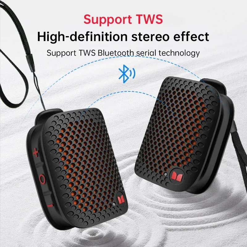 Monster M3 Enceinte Bluetooth V5.4 Mini Portable Magnétique à Clip, Sans Fil, avec Basses Renforcées pour Usage Extérieur et Professionnel - Image 1
