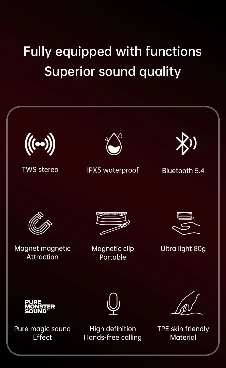 Enceinte Monster M3 en situation d'utilisation