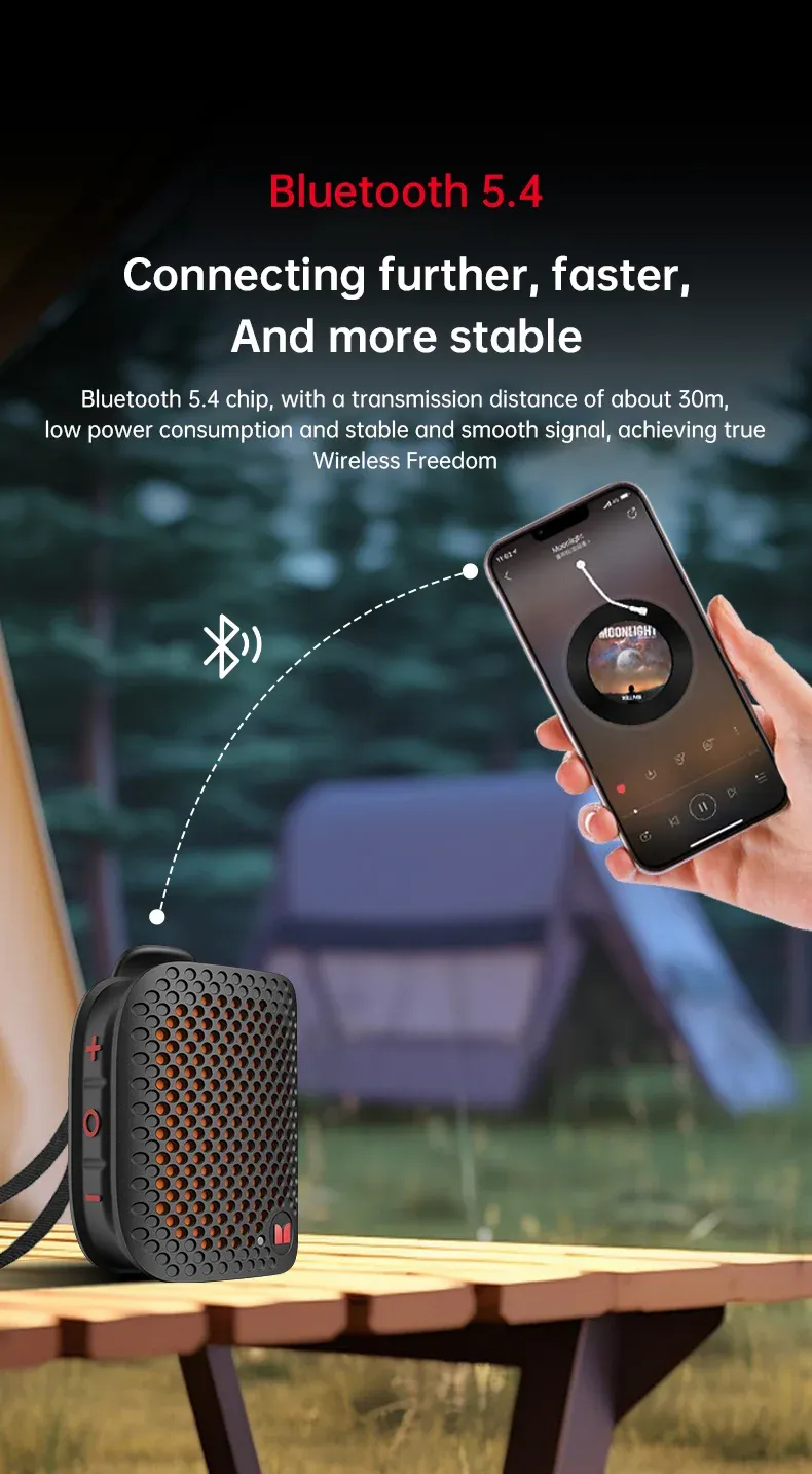 Enceinte Monster M3 fixée sur un support