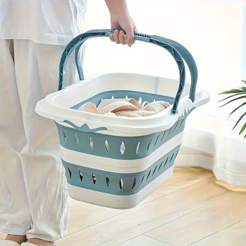 Détail du panier à linge pliable Ellipse
