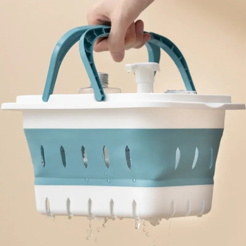 Panier à linge pliable Ellipse en situation