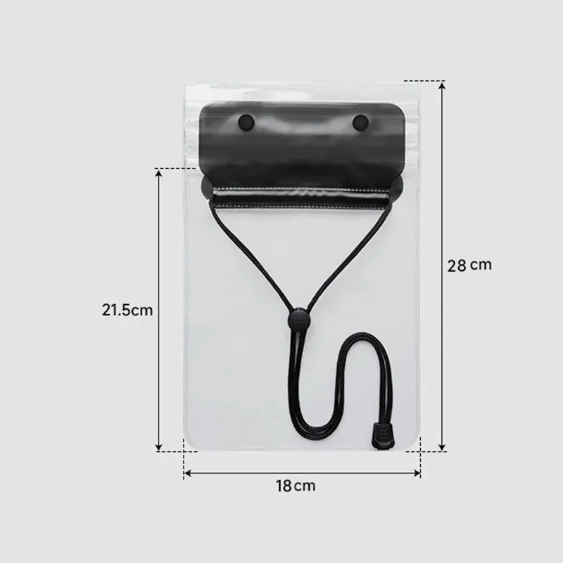 Sac sec étanche en PVC avec pochette pour téléphone, flottant, idéal pour la plage, le kayak et la navigation 2
