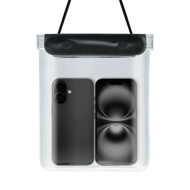 Sac sec étanche en PVC avec pochette pour téléphone, flottant, idéal pour la plage, le kayak et la navigation 6