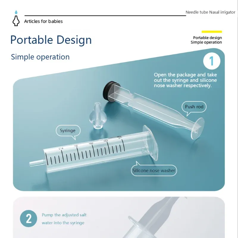 Design ergonomique de l'aspirateur nasal