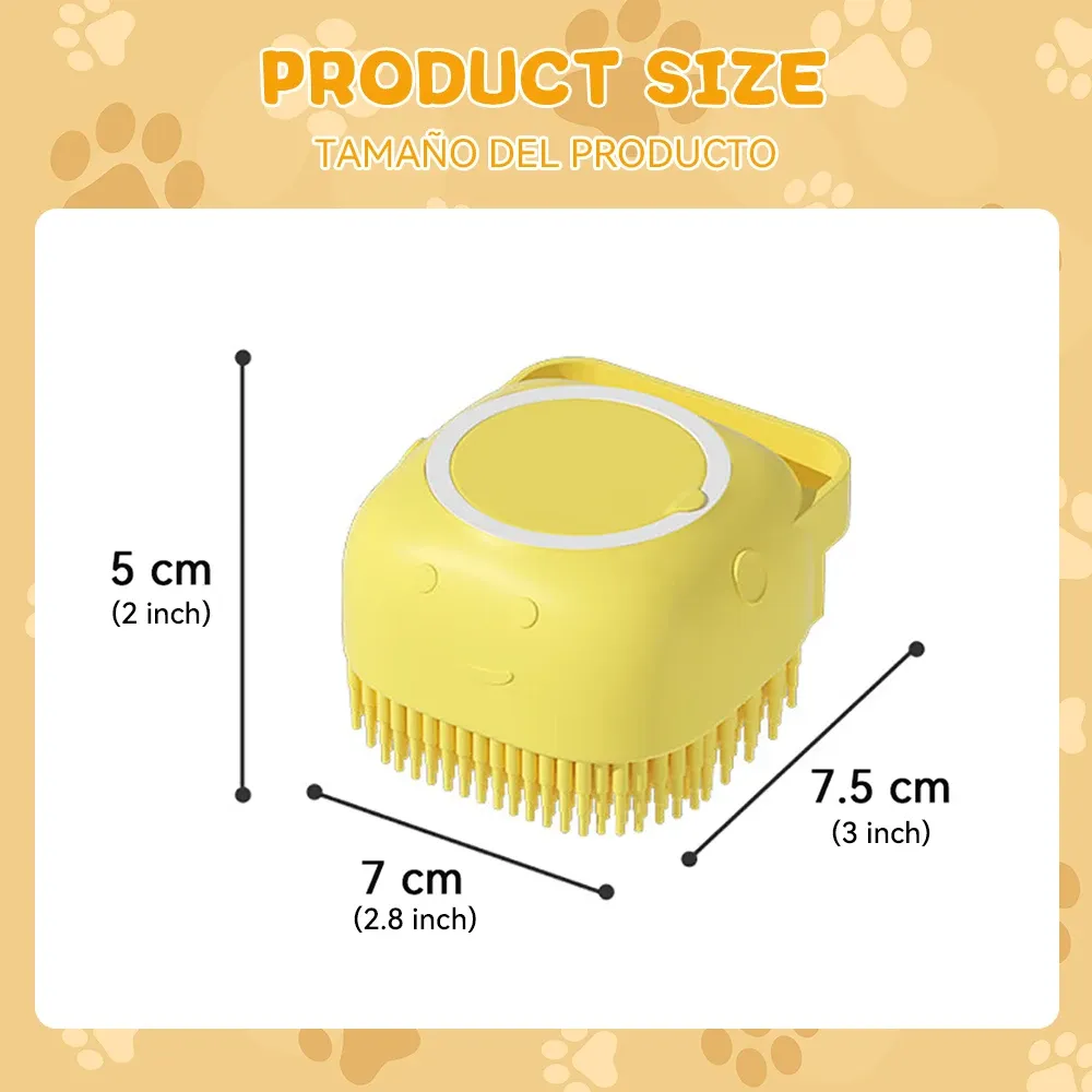 Brosse de bain en silicone pour chiens et chats 2