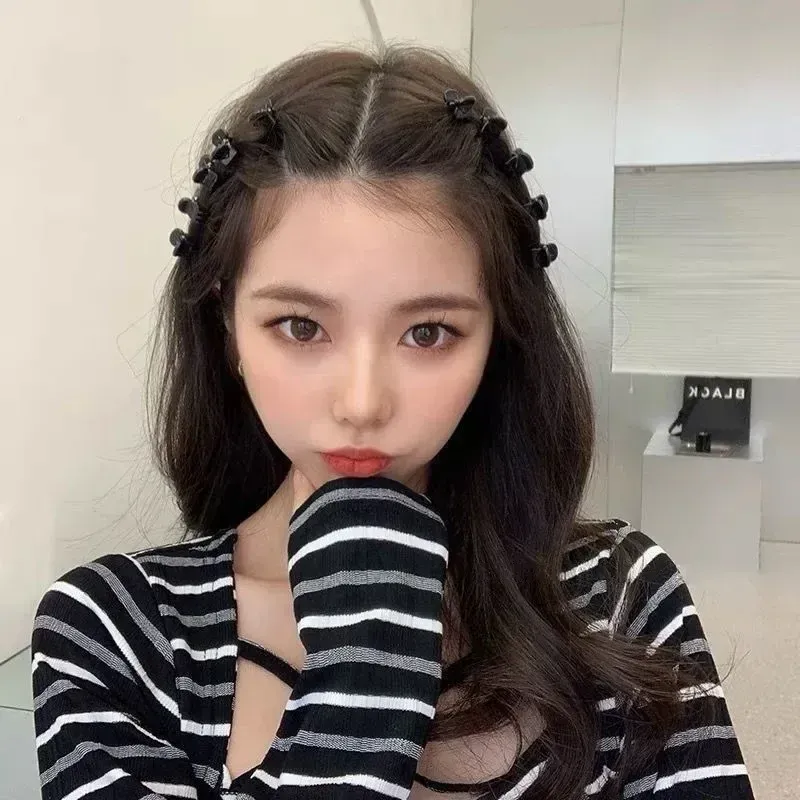 Mini pinces à cheveux transparentes, ensemble