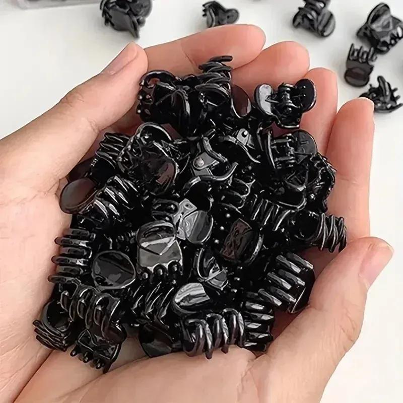 Mini pinces à cheveux transparentes, usage quotidien