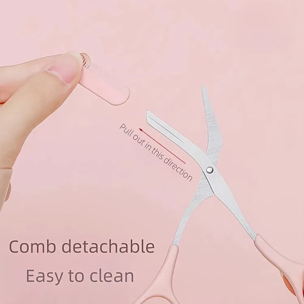 Ciseaux à sourcils avec peigne, outil de mise en forme 6