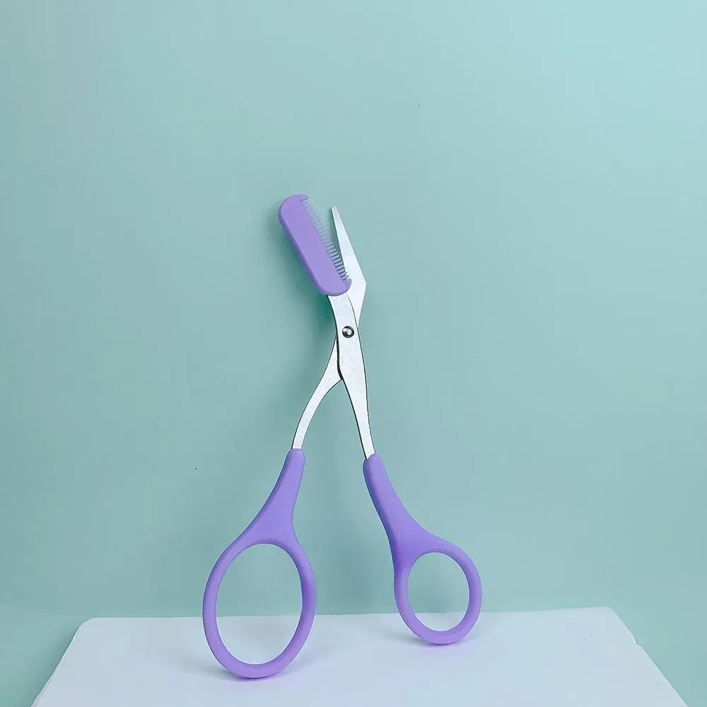 Ciseaux à sourcils avec peigne, outil de mise en forme 7