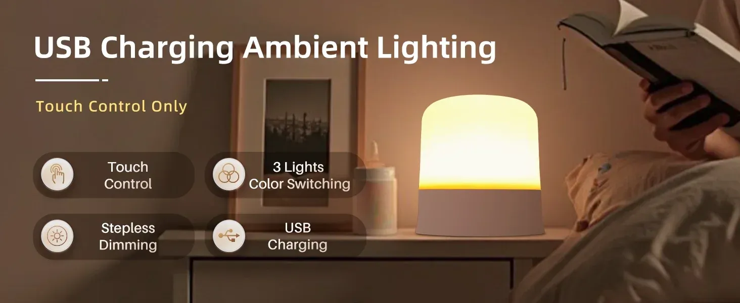 Lampe de nuit LED, esthétique intérieure