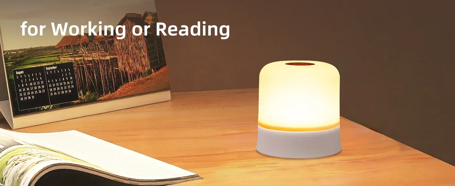 Lampe de nuit LED, ambiance chaleureuse