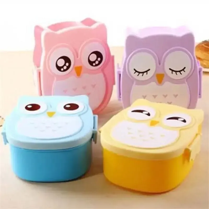 Boîte à déjeuner portable en plastique pour enfants et étudiants 4