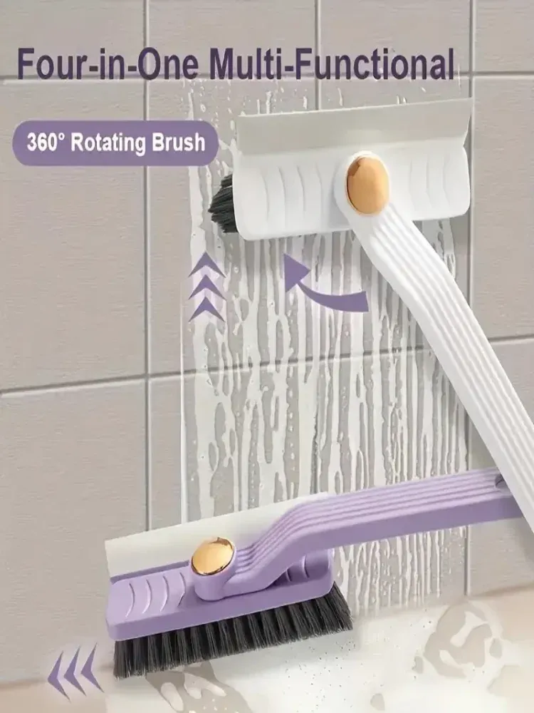 Brosse de nettoyage 4 en 1 à rotation 360° en situation d'utilisation