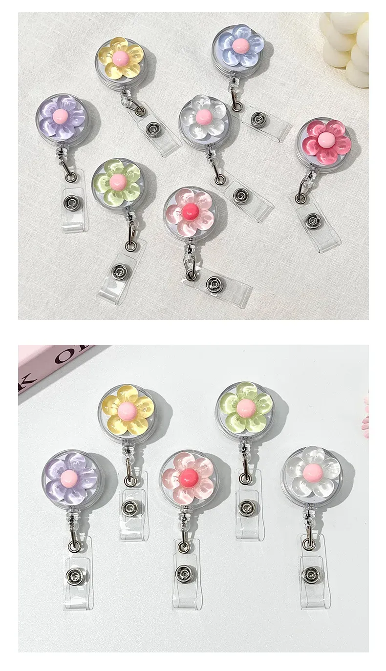 Porte-badge floral présentation