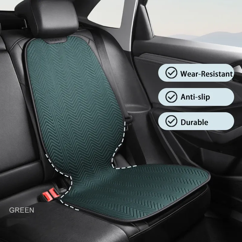 Coussin de protection pour siège auto universel en cuir, pour enfants et animaux de compagnie, avec housse de rangement en filet