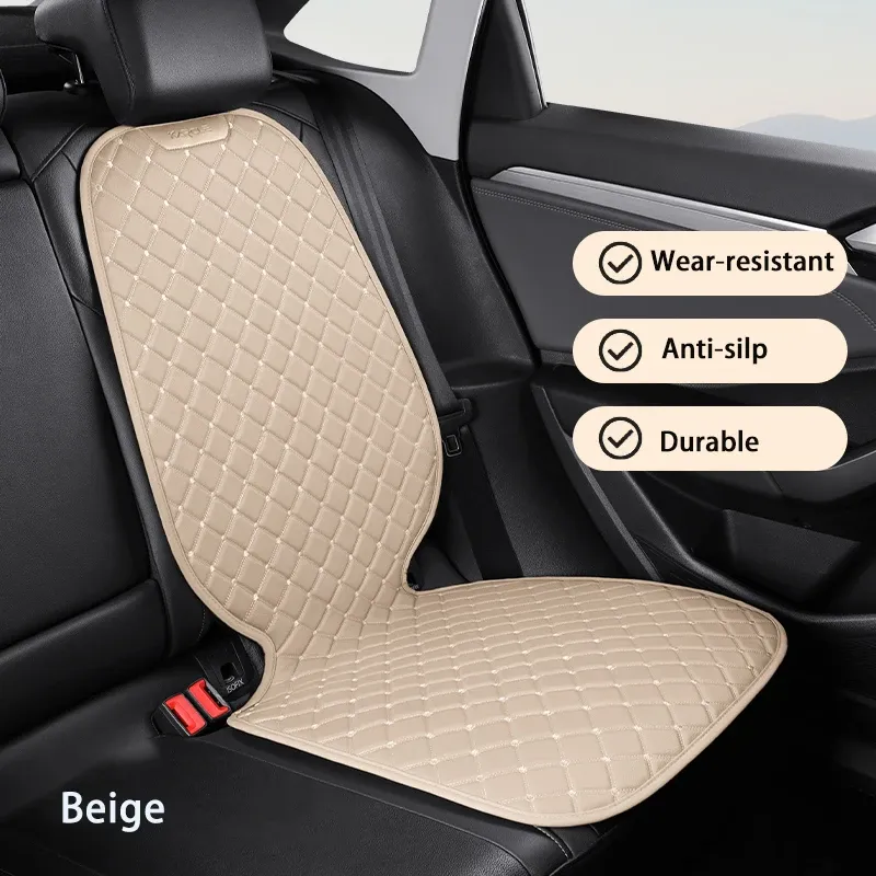 Coussin de protection pour siège auto universel en cuir, pour enfants et animaux de compagnie, avec housse de rangement en filet 12