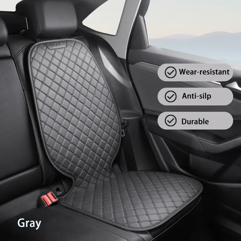 Coussin de protection pour siège auto universel en cuir, pour enfants et animaux de compagnie, avec housse de rangement en filet 14