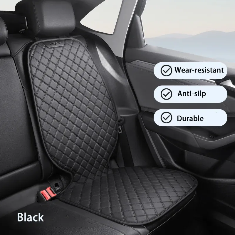 Coussin de protection pour siège auto universel en cuir, pour enfants et animaux de compagnie, avec housse de rangement en filet 13