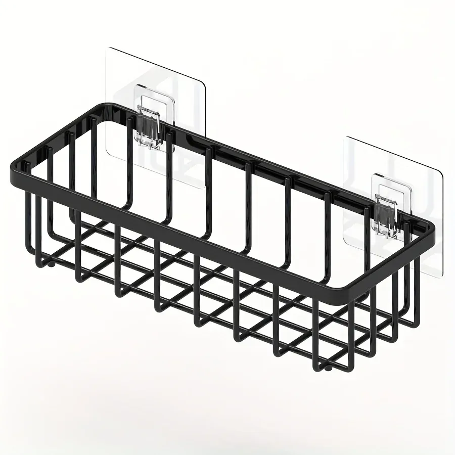 Organisateur d'évier de cuisine sans perçage, support polyvalent pour éponges, brosses et serviettes 8