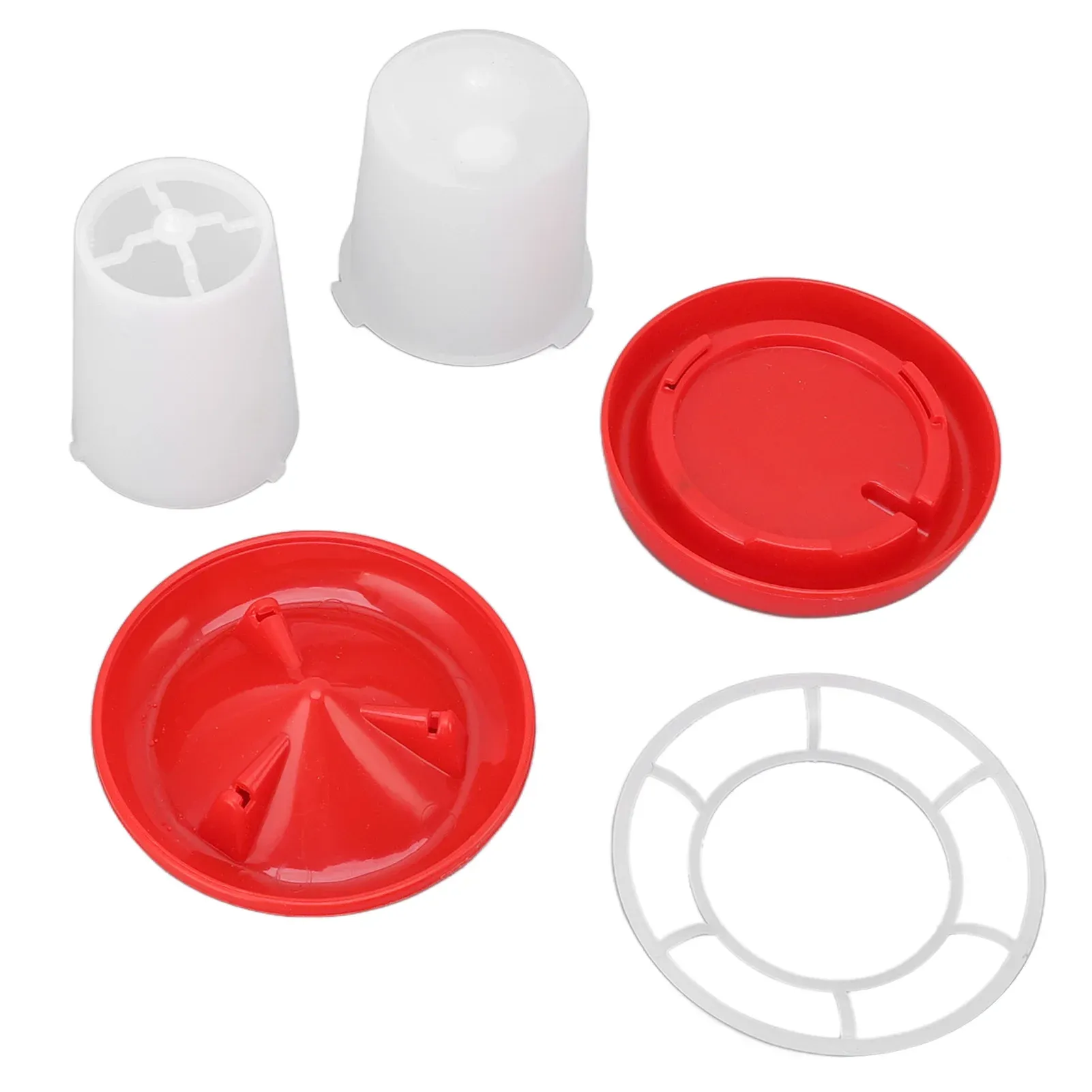 Mangeoire et abreuvoir automatiques en plastique pour volailles, avec seau rotatif 6