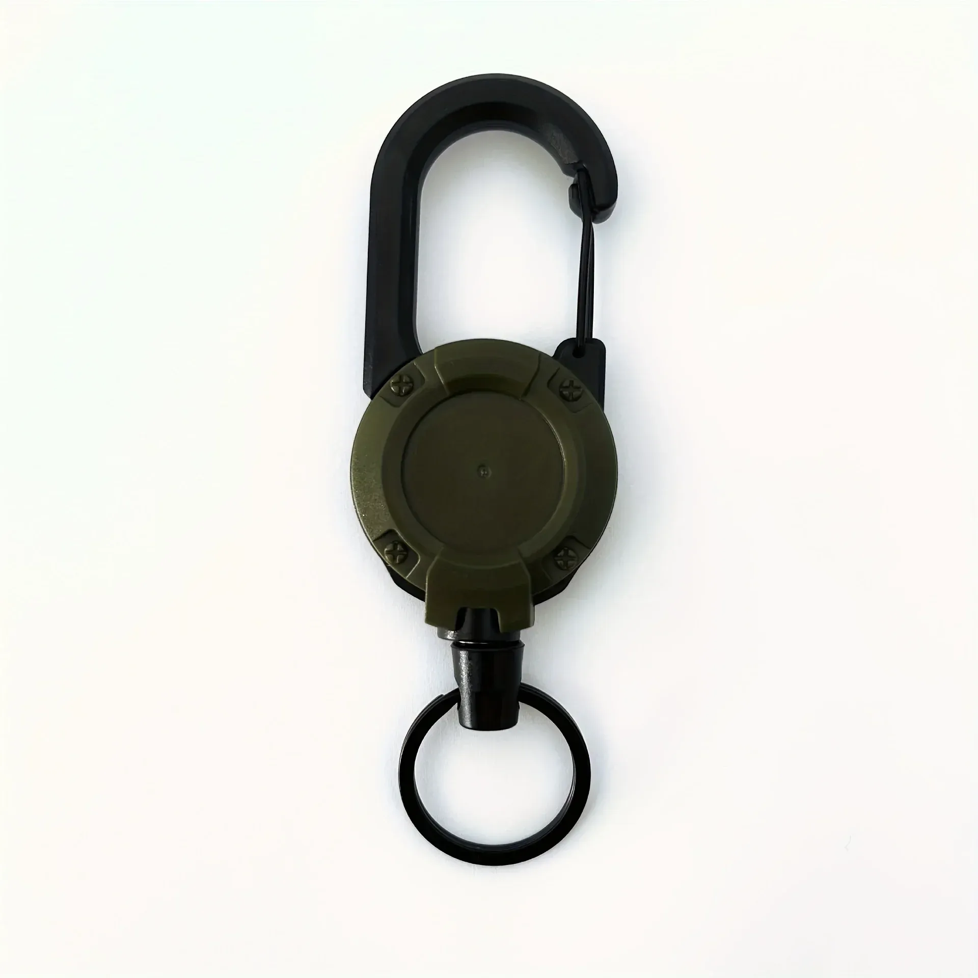 Lot de 1, 2 ou 4 porte-badges rétractables robustes avec mousqueton pour homme, pour sacs de plein air 8