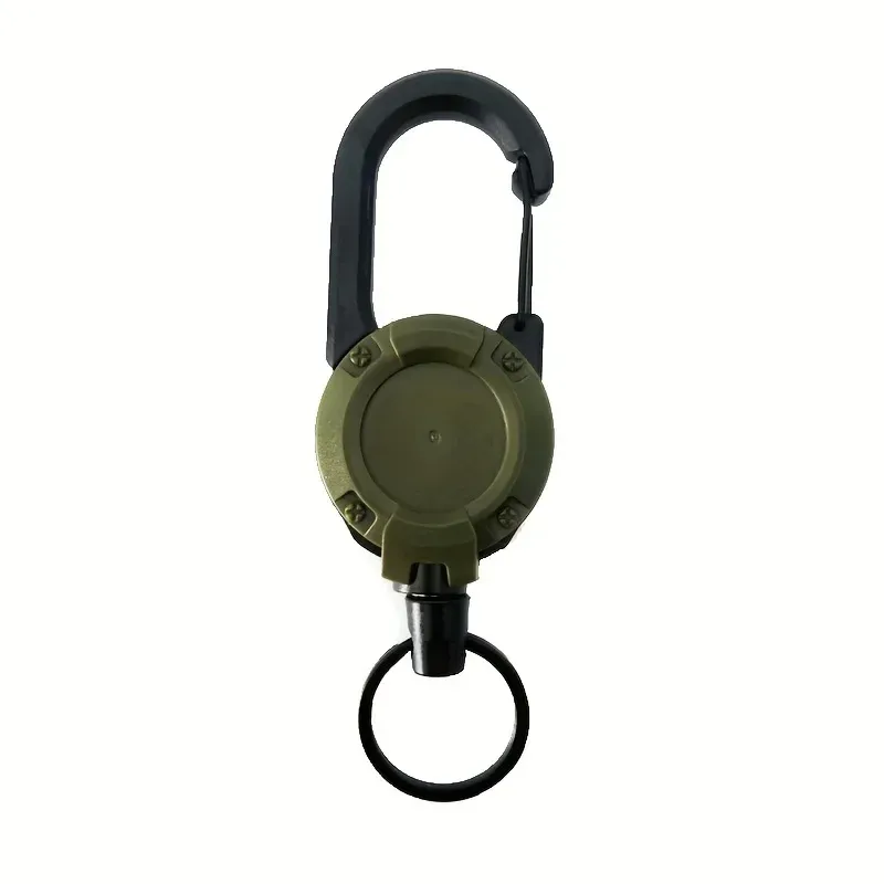 Lot de 1, 2 ou 4 porte-badges rétractables robustes avec mousqueton pour homme, pour sacs de plein air 11