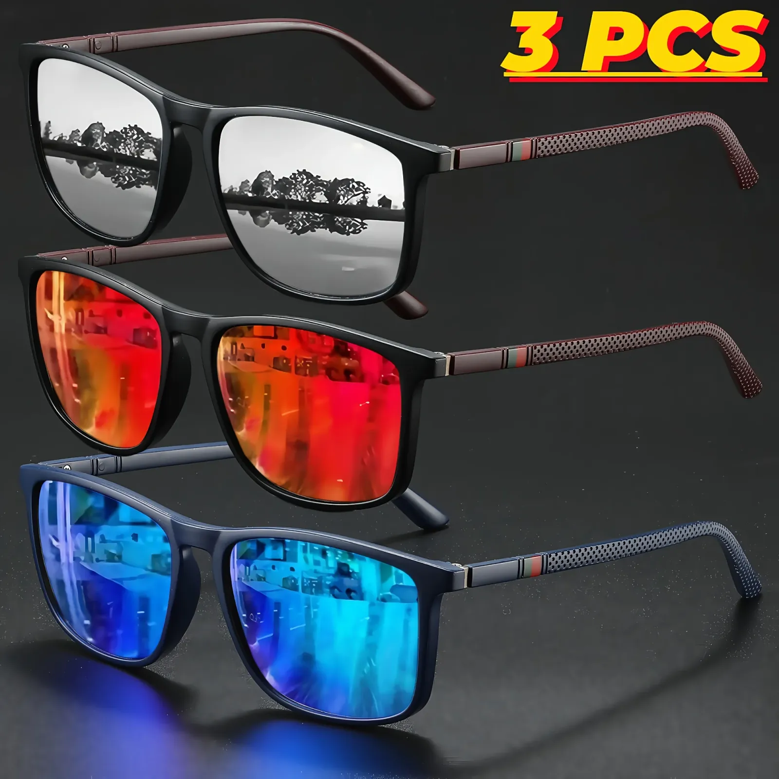 Lunettes de soleil carrées en situation