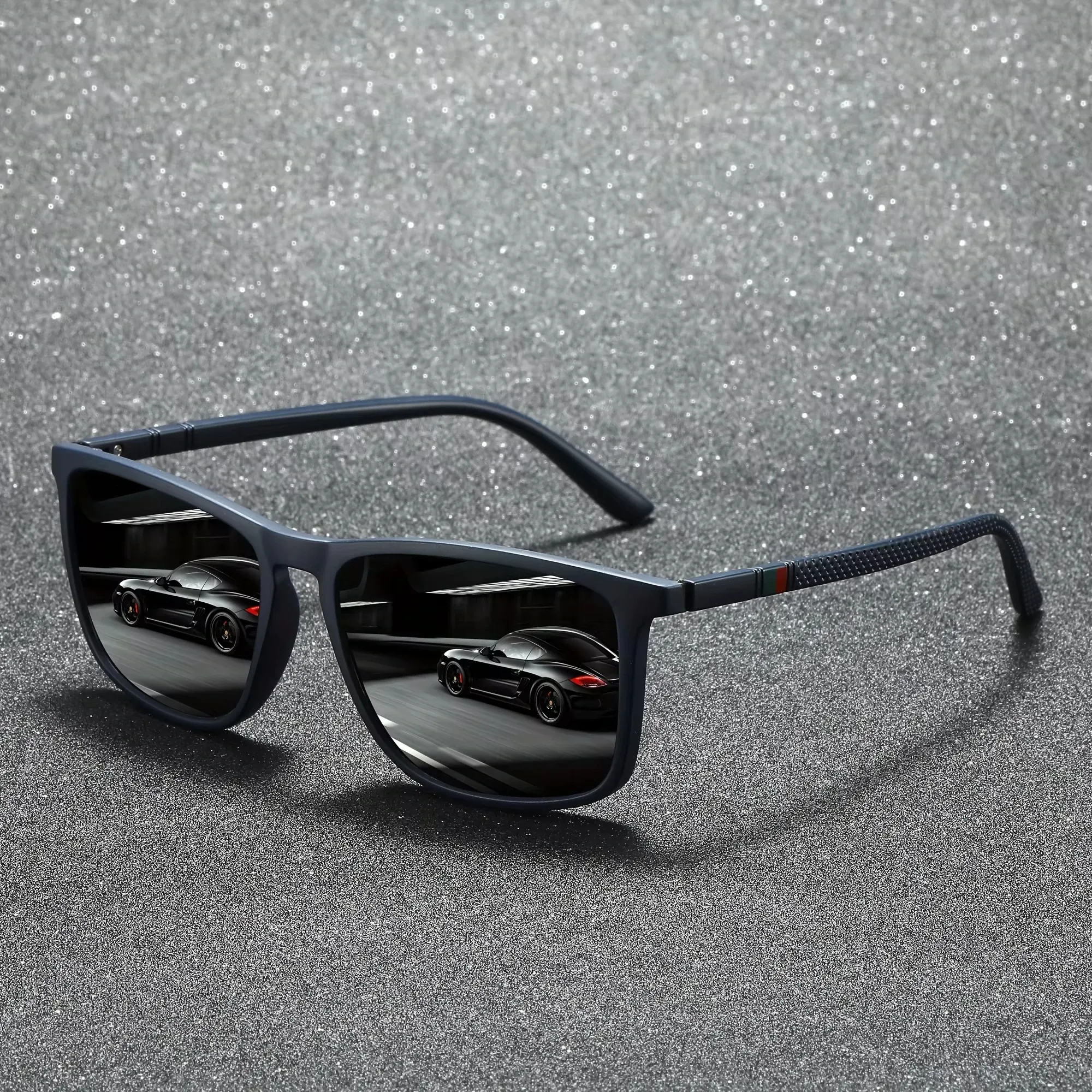 Lunettes de soleil carrées polarisées, anti-éblouissement, protection UV400, pour fête d'été, vacances, voyage, conduite et pêche 13