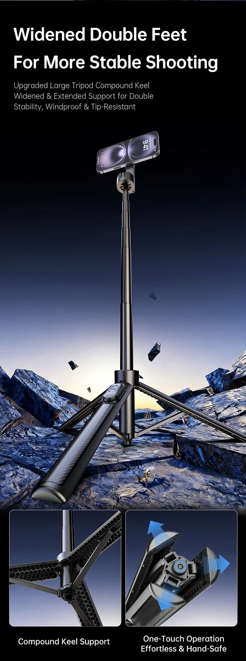 Trépied magnétique T18 - utilisation quotidienne