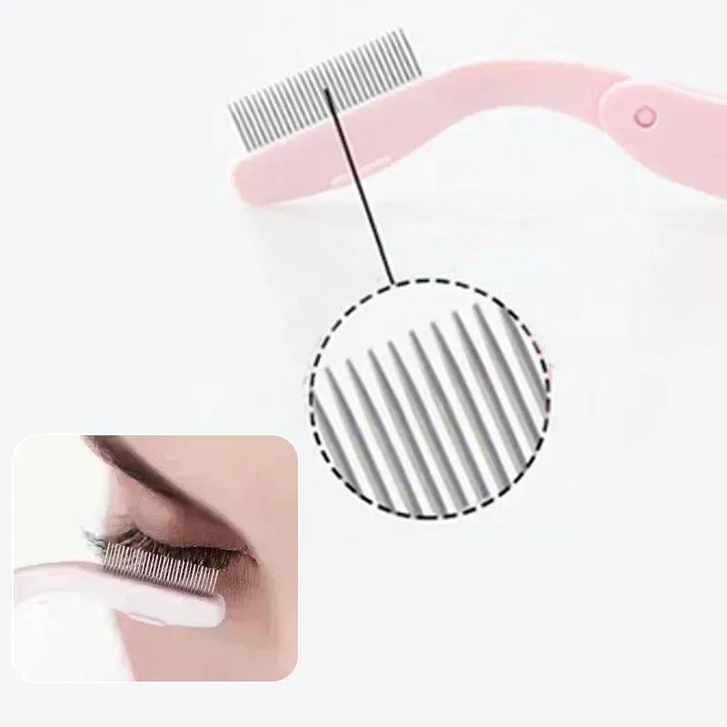Brosse à cils pliable ultra-fine en acier inoxydable 3