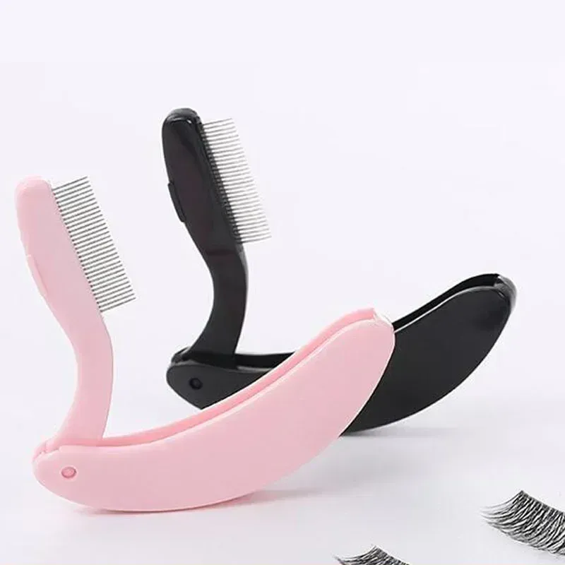 Brosse à cils pliable ultra-fine en acier inoxydable 4
