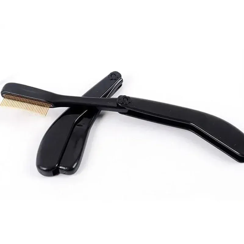 Brosse à cils pliable ultra-fine en acier inoxydable 5