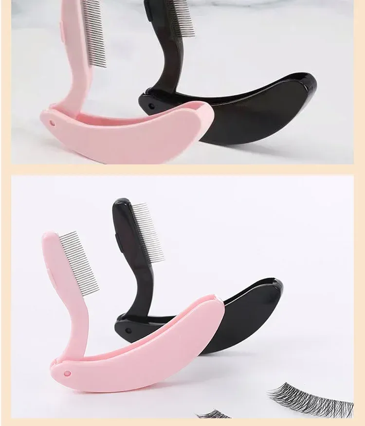 Brosse à cils pliante, vue d'ensemble