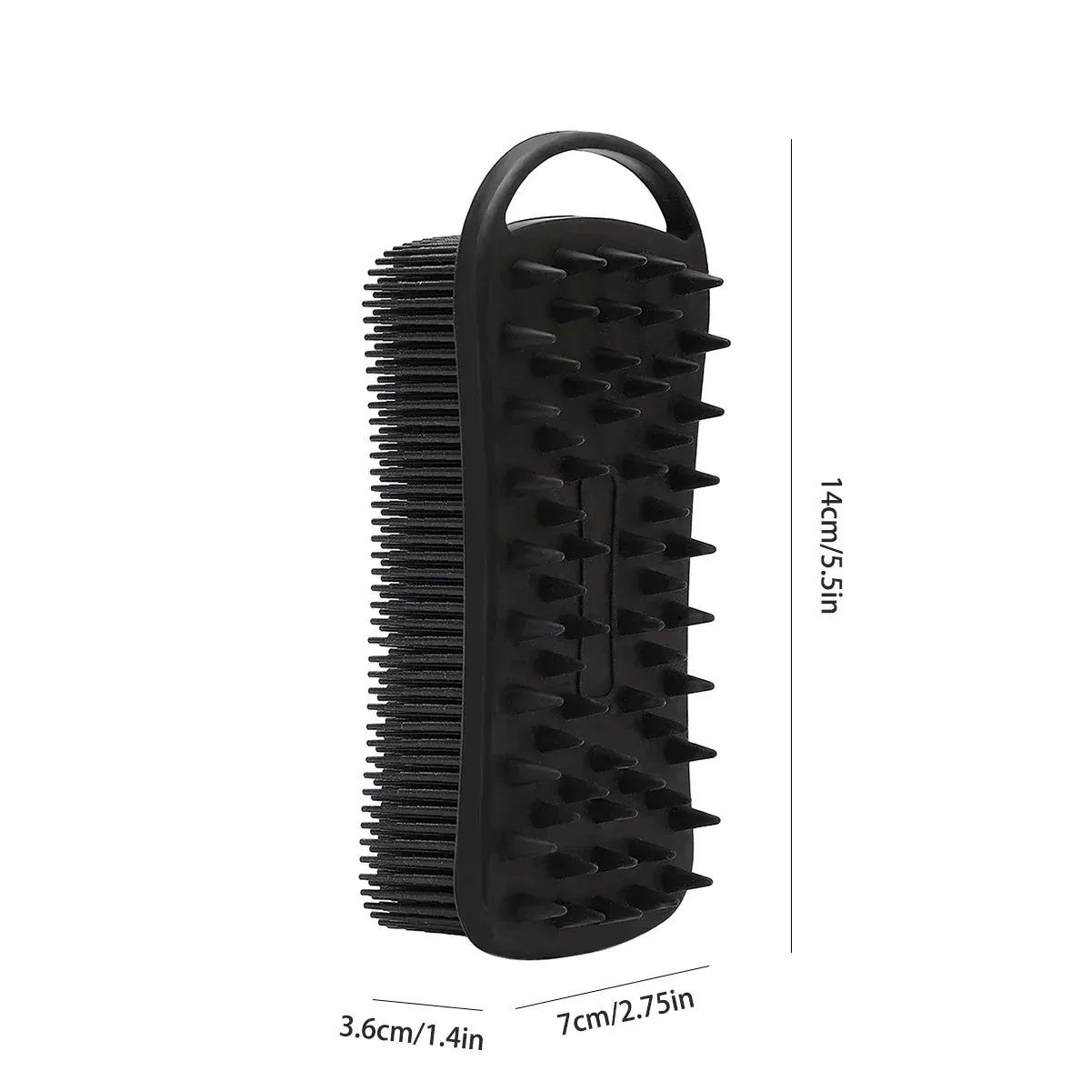 Brosse de douche en silicone 2 en 1 : masseur doux pour le cuir chevelu et brosse double face pour le corps 6