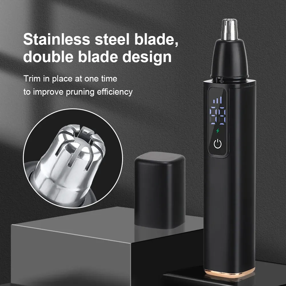 Tondeuse nez électrique rechargeable et automatique, unisexe, lavable, indolore 2